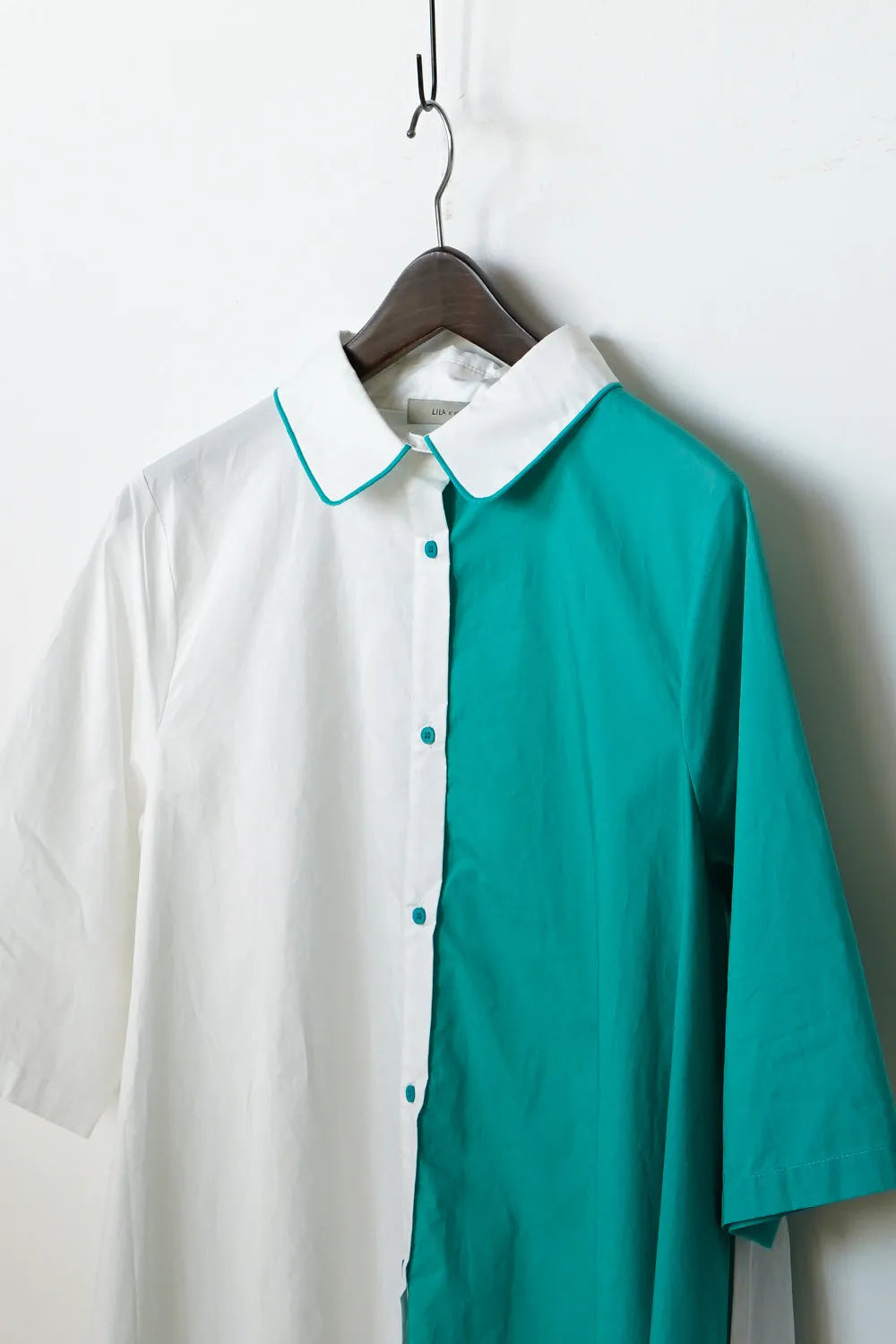 【LILA n' citta】スカラップヘムチュニックシャツ