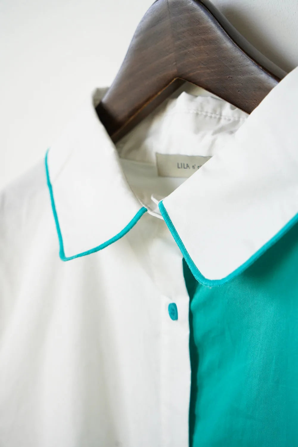 【LILA n' citta】スカラップヘムチュニックシャツ