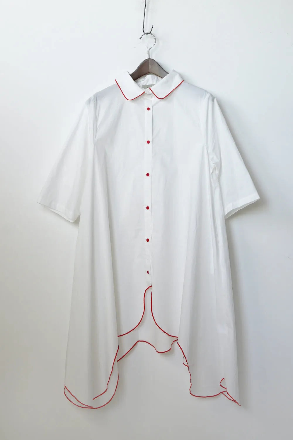 【LILA n' citta】スカラップヘムチュニックシャツ