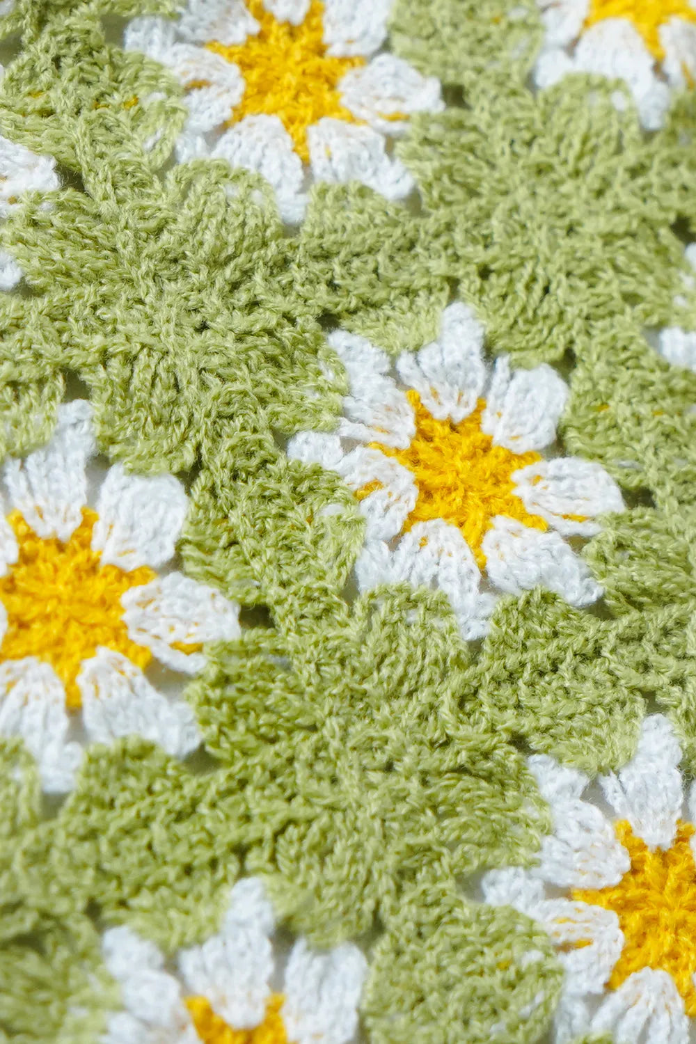 花柄クロシェニットヘッドスカーフ