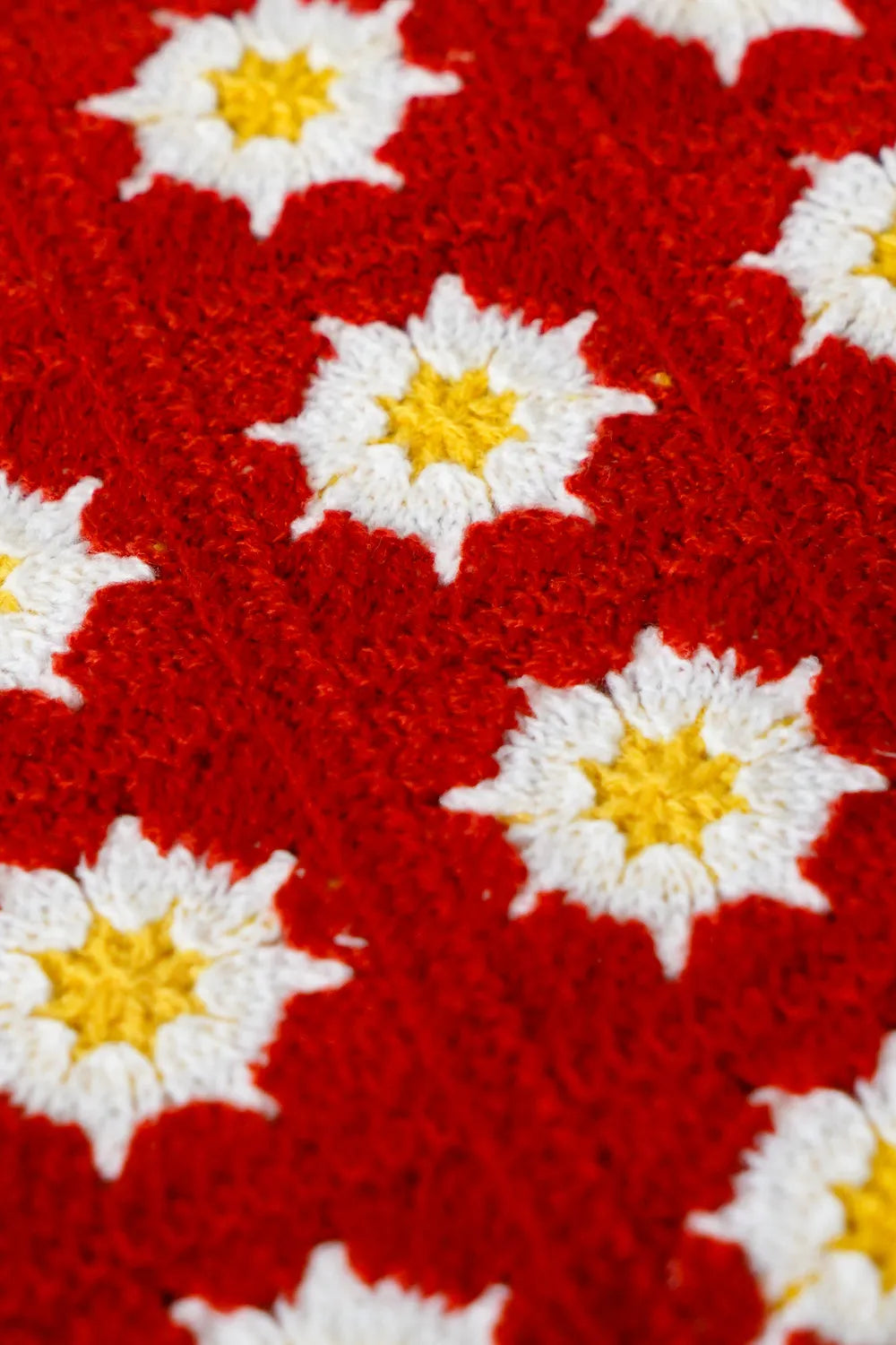 花柄クロシェニットヘッドスカーフ