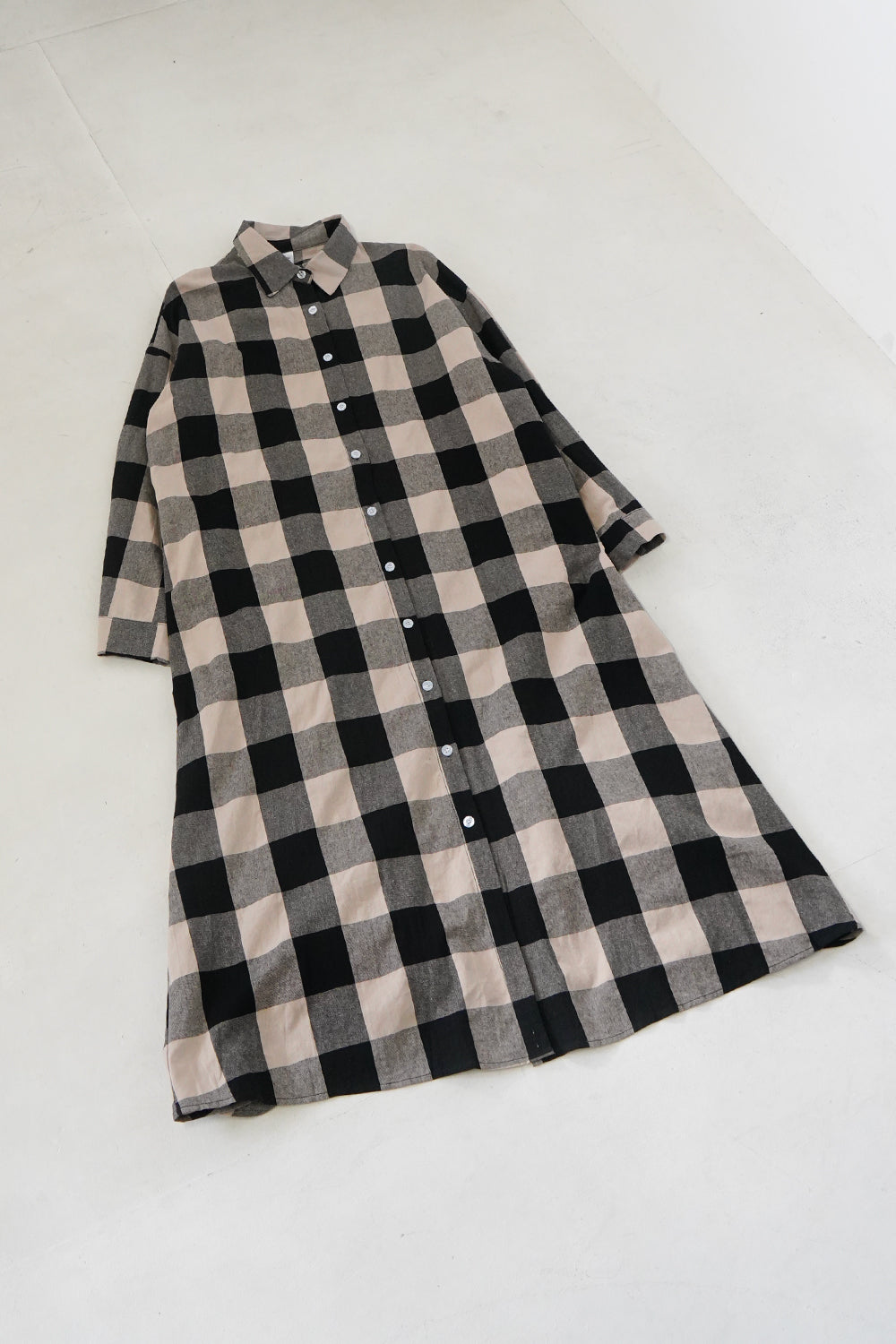 ブロックチェックシャツワンピース – LILA & CITTA ONLINE SHOP