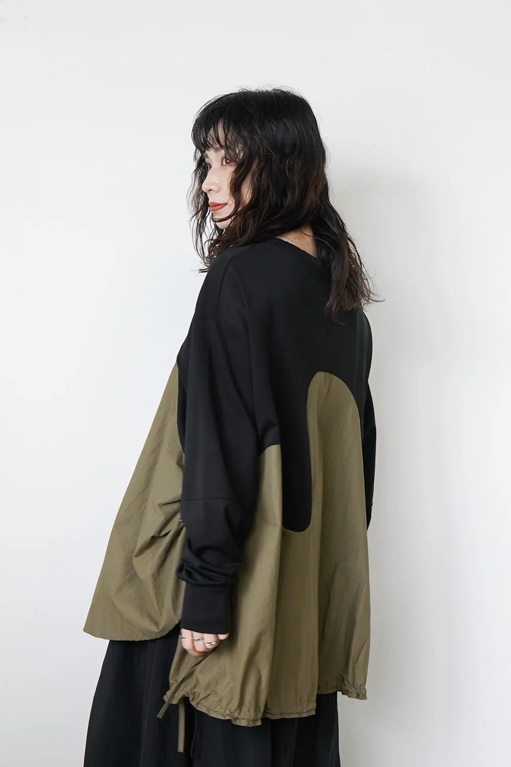 【MICALLE MICALLE】サイドドロストTシャツ