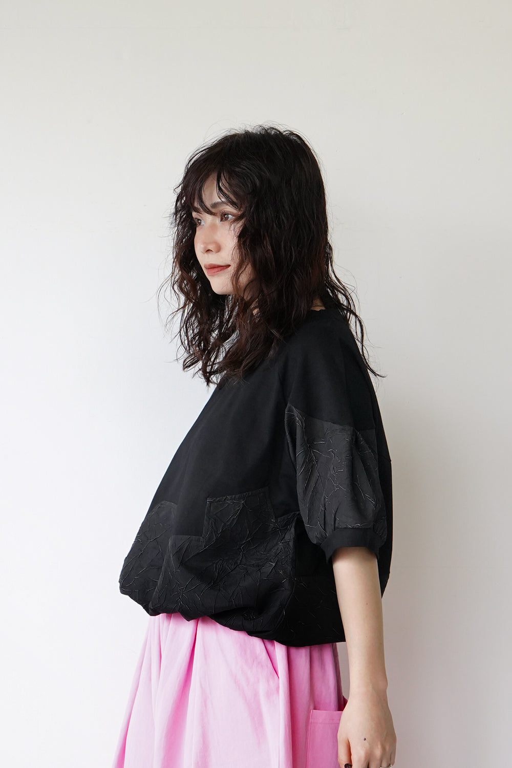 凸凹切替裾ドロストカットソー – LILA & CITTA ONLINE SHOP