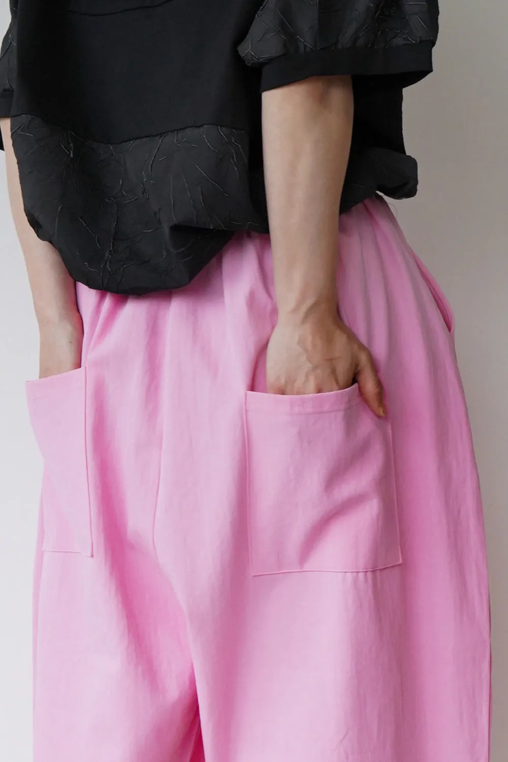 カラータックワイドパンツ