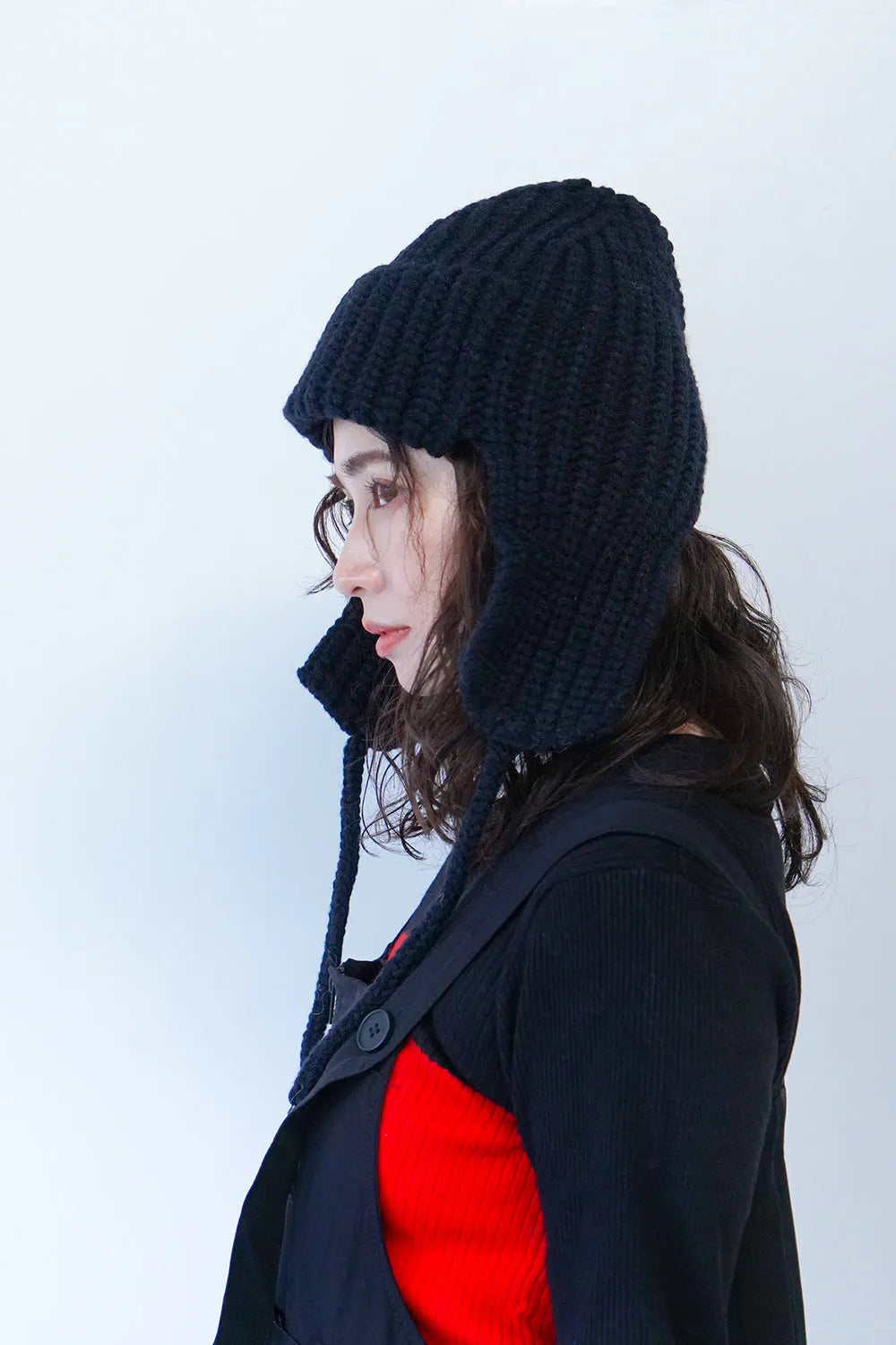 耳当て付きニット帽