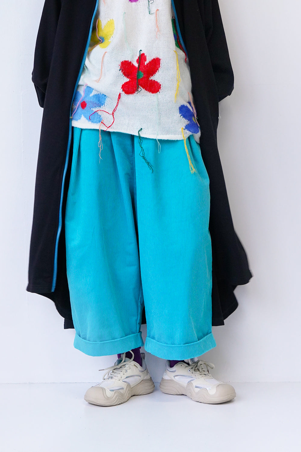 【LILA n’ citta】ワイドコーデュロイパンツ