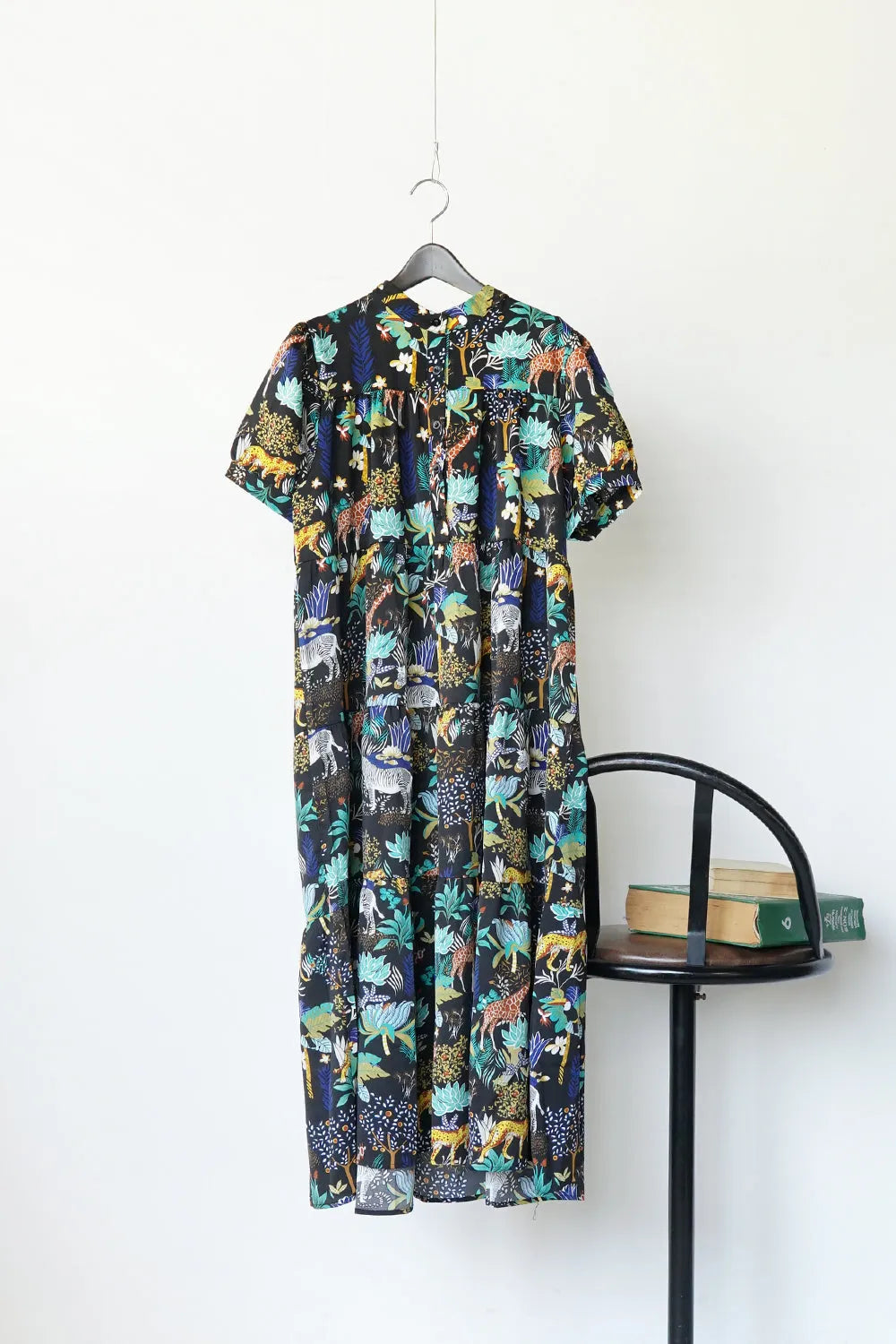 アニマル柄ティアードワンピース