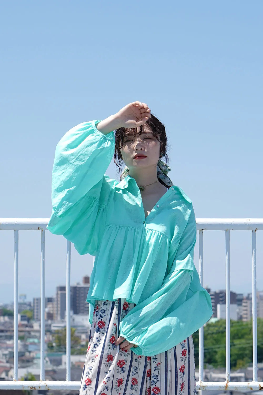 【LILA n' citta】ギャザー袖プルオーバー