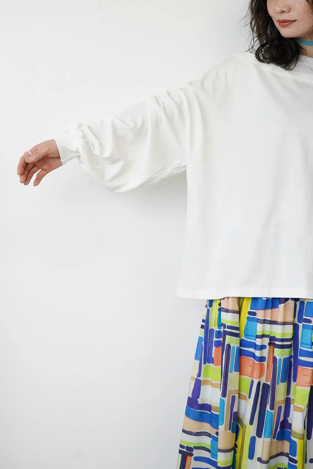 ワンショルオープンカットソー