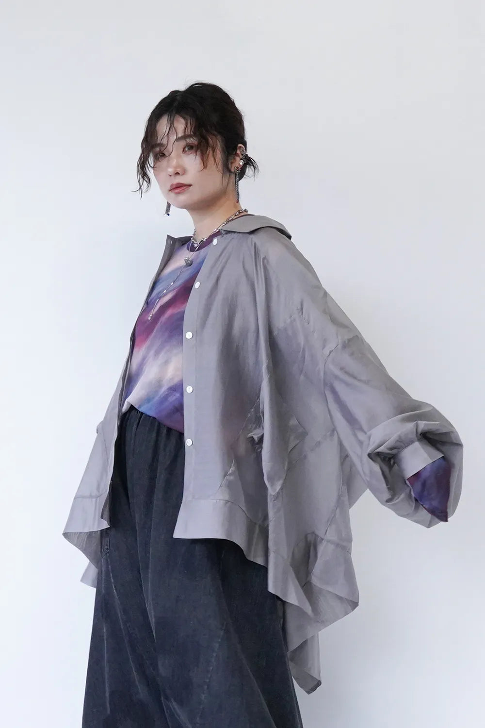 テンセルシアーボックスワイドシャツ – LILA & CITTA ONLINE SHOP テンセルシアーボックスワイドシャツ – LILA & CITTA ONLINE SHOP