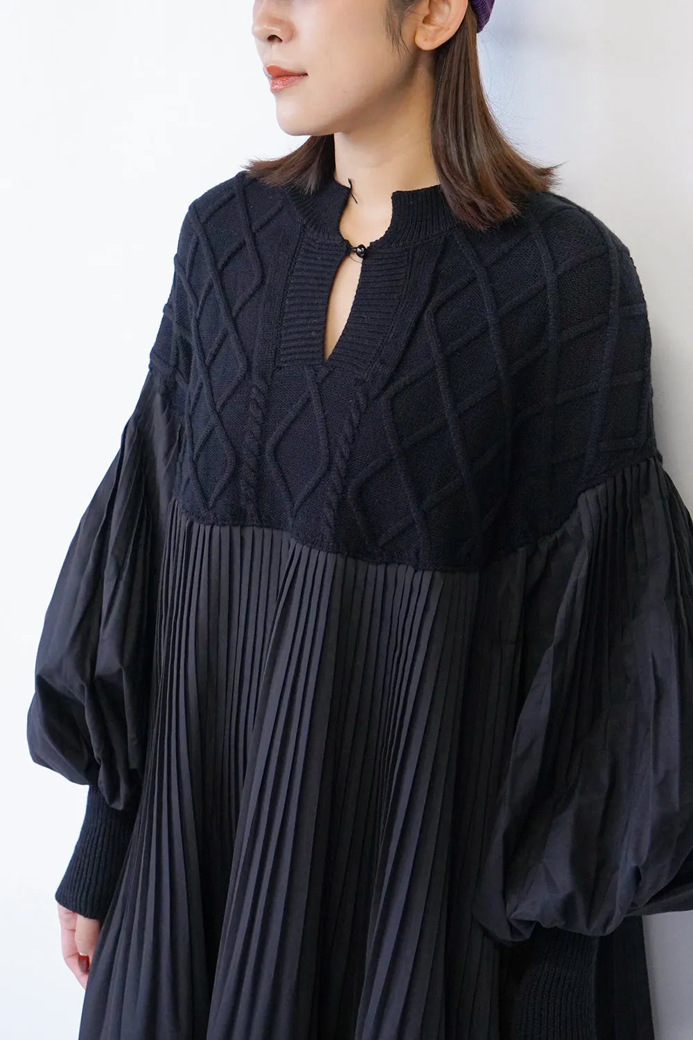 ニット×プリーツロングワンピース – LILA & CITTA ONLINE SHOP ニット×プリーツロングワンピース – LILA & CITTA ONLINE SHOP