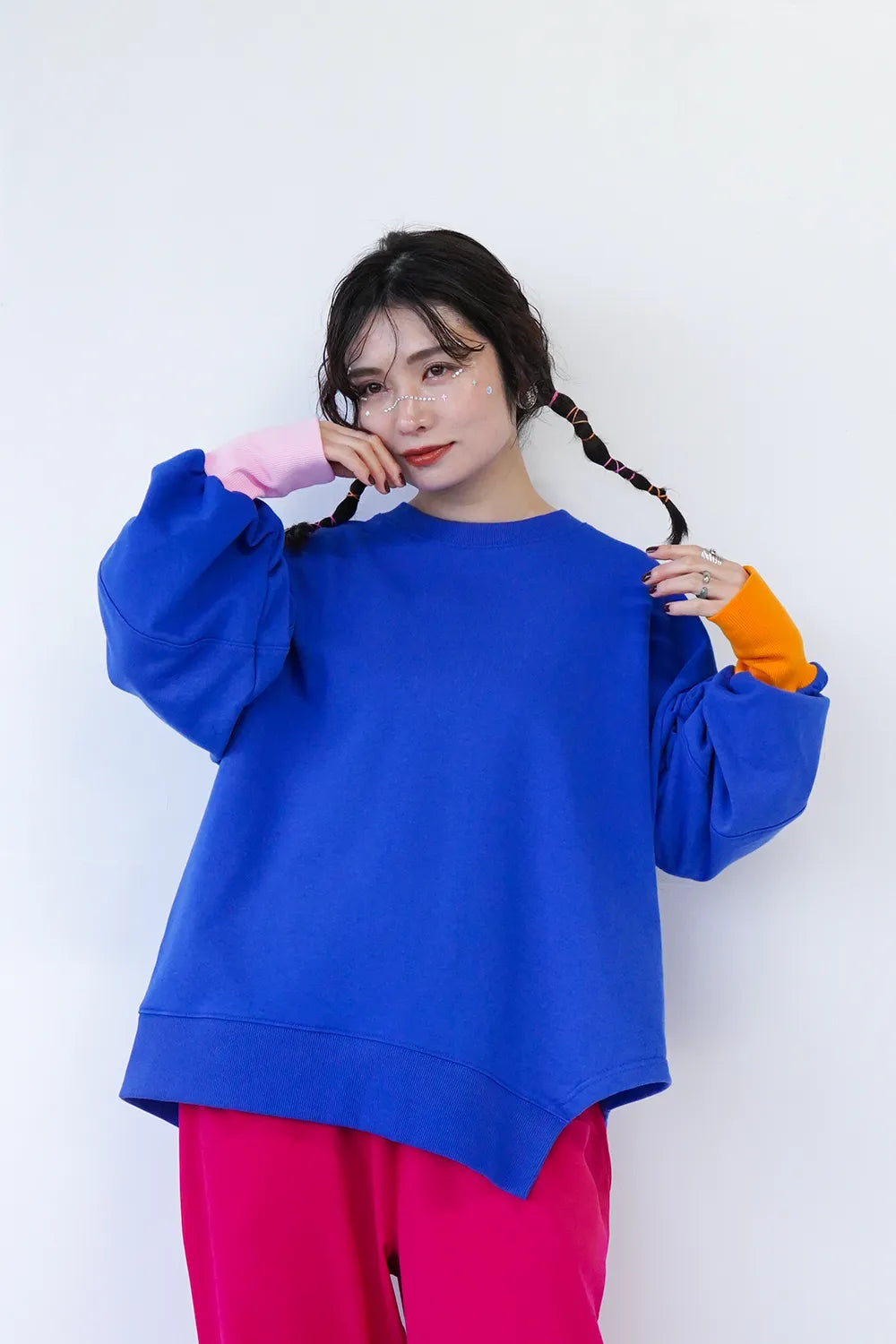 【LILA n’ citta】裏毛アシメヘムチュニック