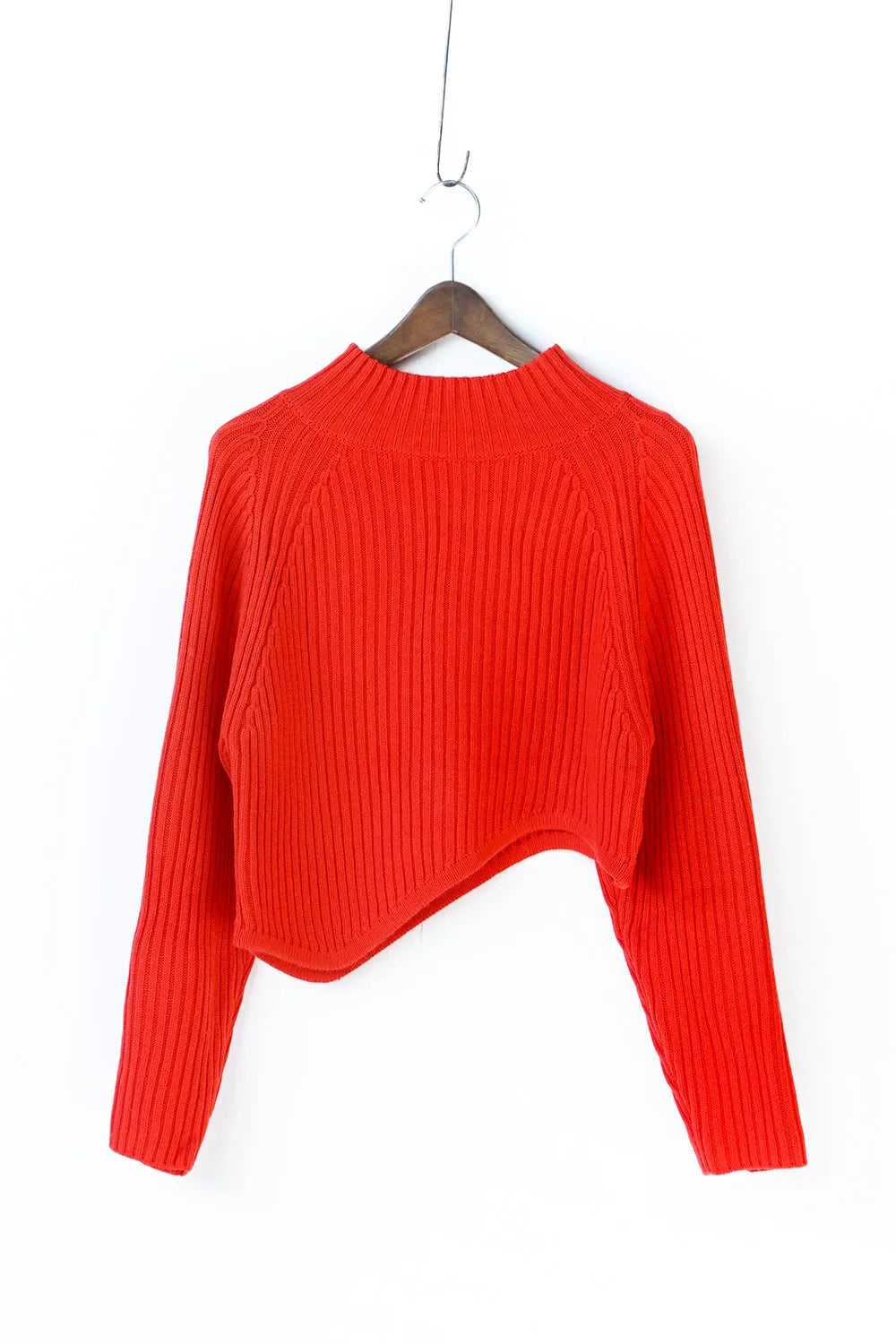 【ante aciem】アシンメトリーリブニット