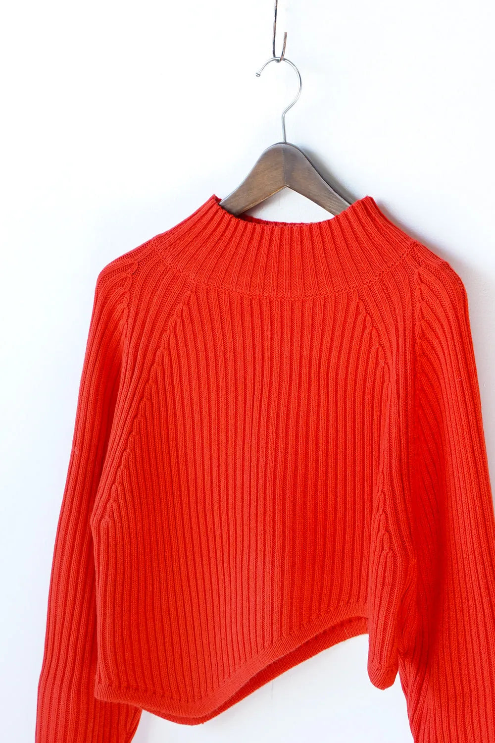 【ante aciem】アシンメトリーリブニット