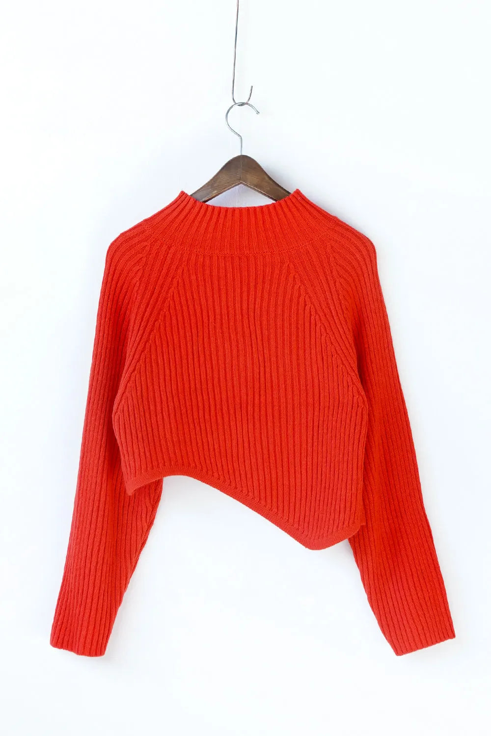 【ante aciem】アシンメトリーリブニット