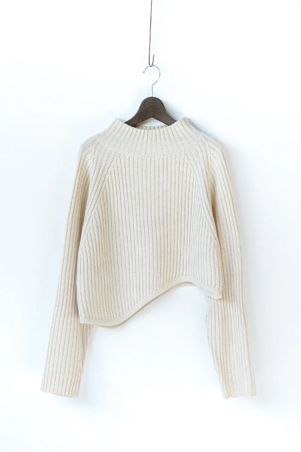 【ante aciem】アシンメトリーリブニット