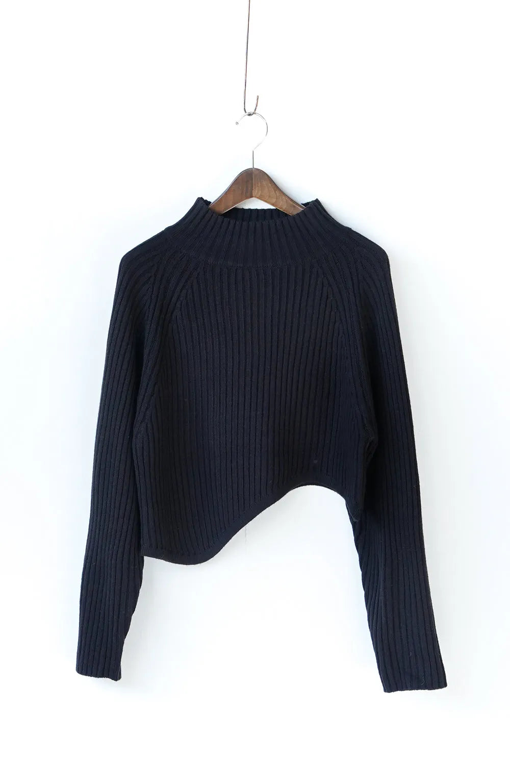 【ante aciem】アシンメトリーリブニット