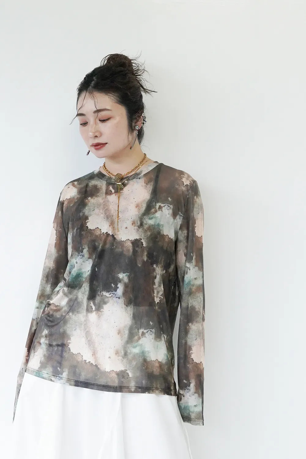 【予約販売】シアーカットソー(グラデーション/カモフラ/オーロラ)