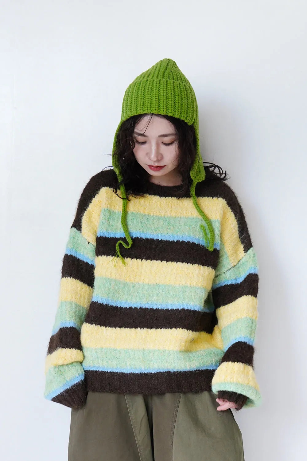 耳当て付きニット帽