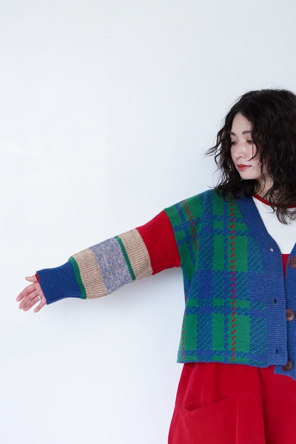 マルチチェックニットカーディガン – LILA & CITTA ONLINE SHOP