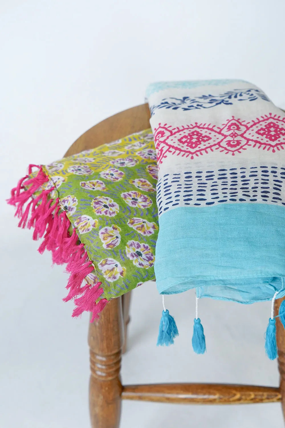 エスニック柄大判ストール