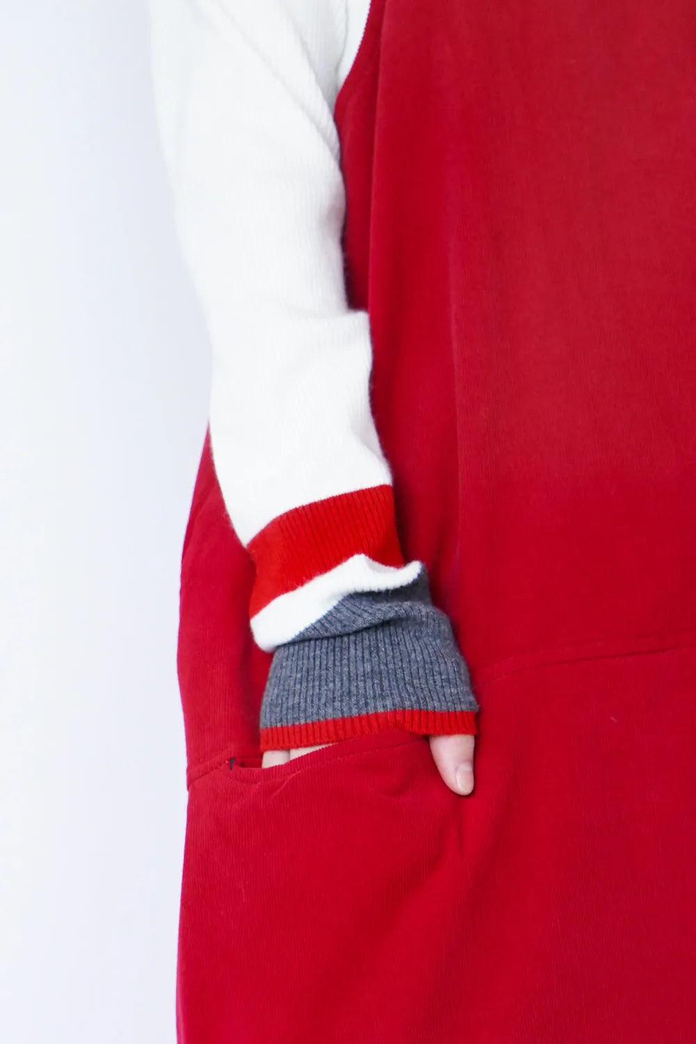 コーデュロイサルエルサロペット