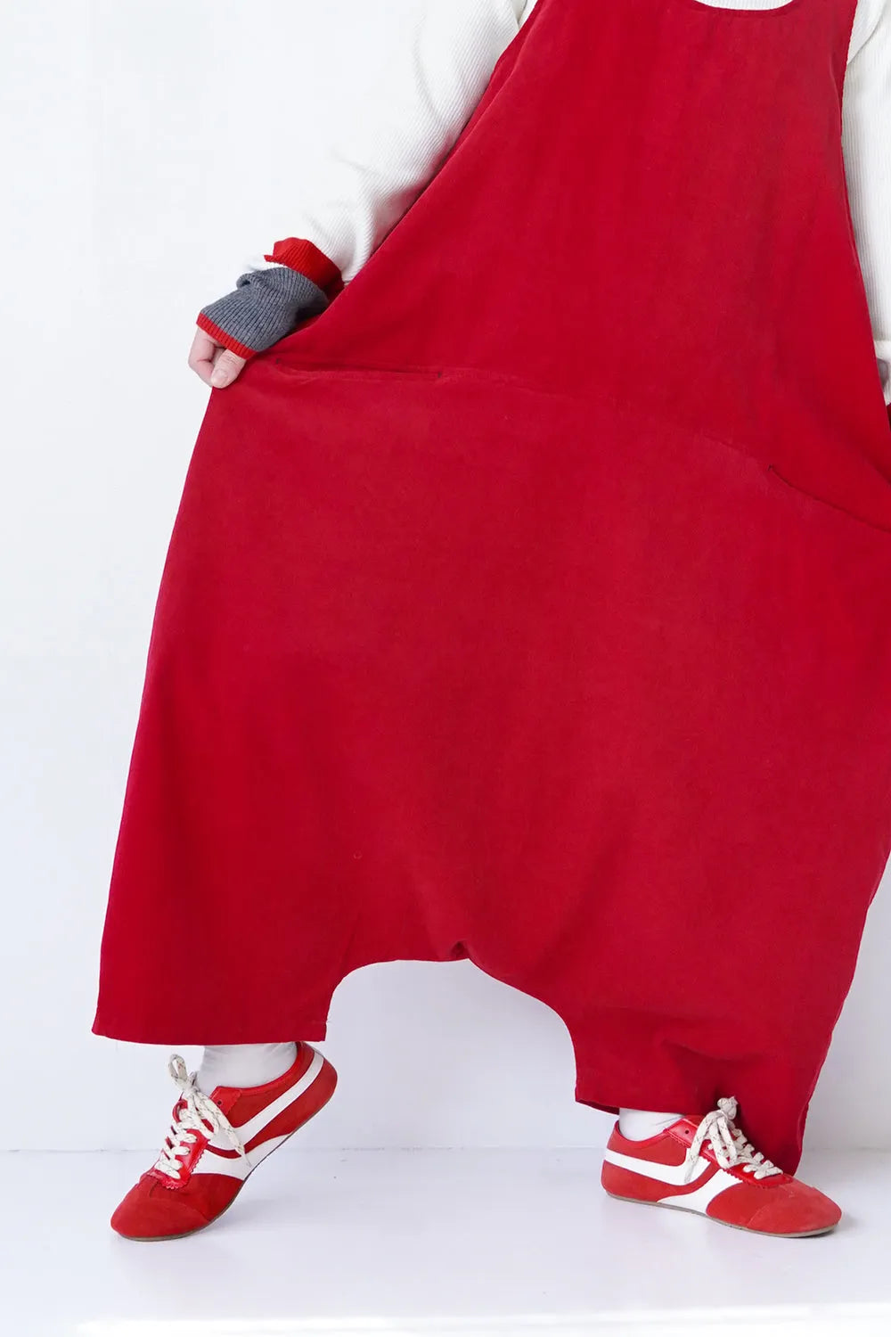 コーデュロイサルエルサロペット