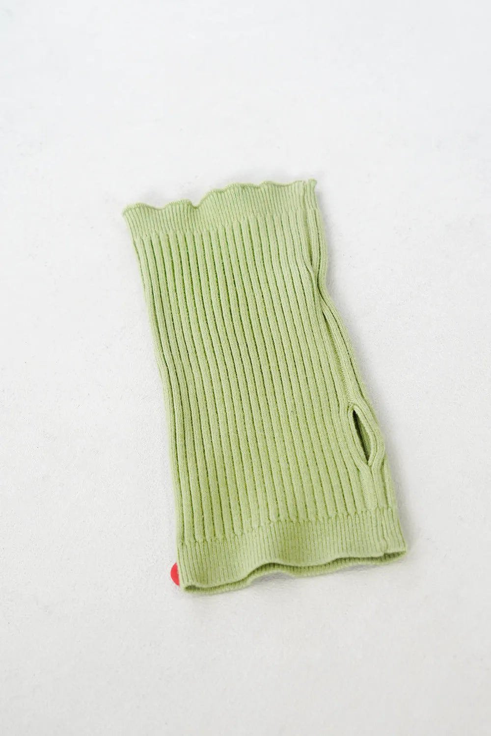 つぎはぎ配色スリーブリブニットカーディガン