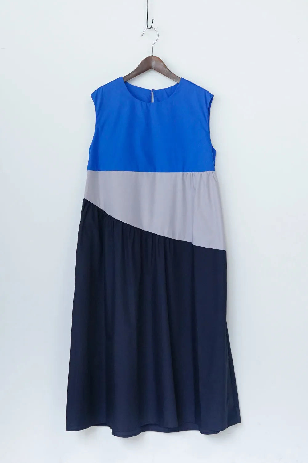 3配色ロングワンピース