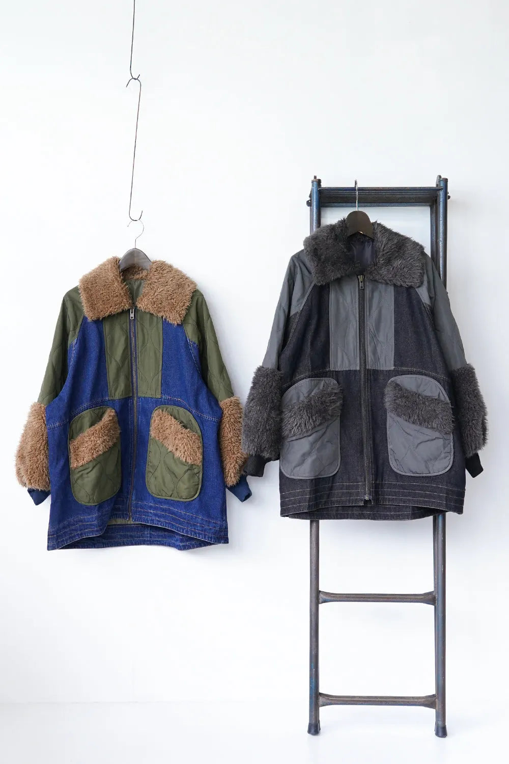 ボアMIXデニムジャケット