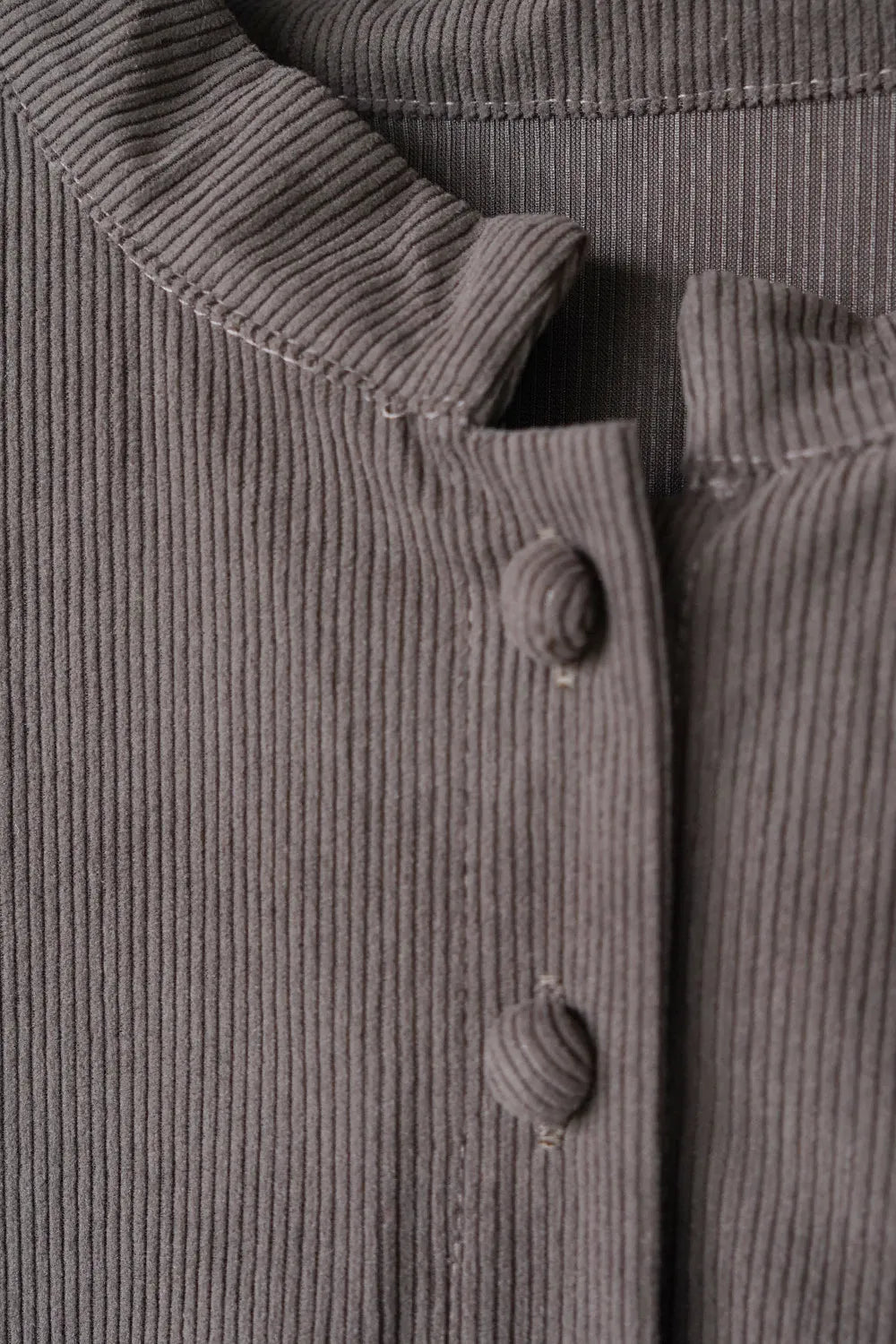 パイピング切替コーデュロイワンピース