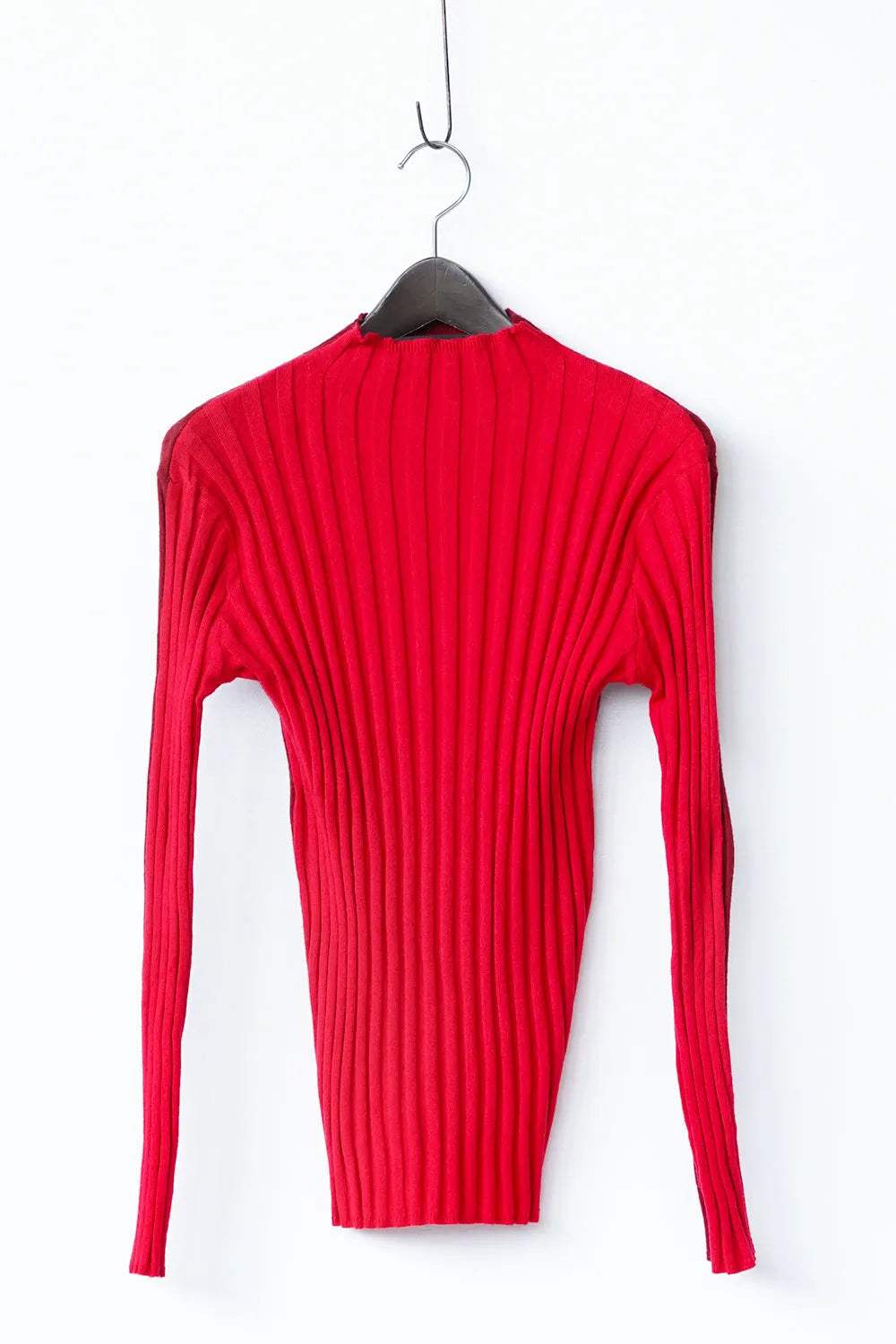 前後バイカラーハイネックニットソー