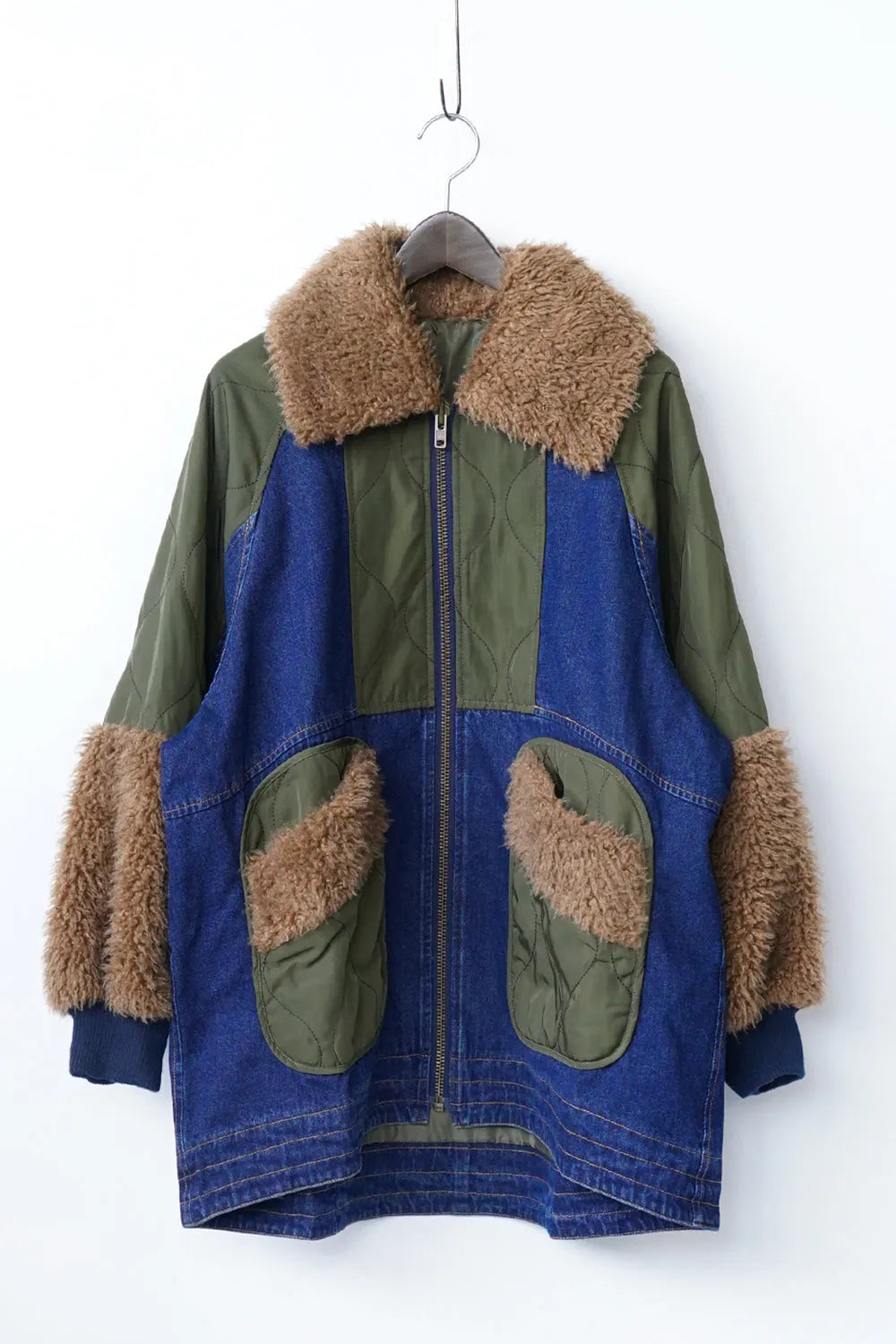 ボアMIXデニムジャケット