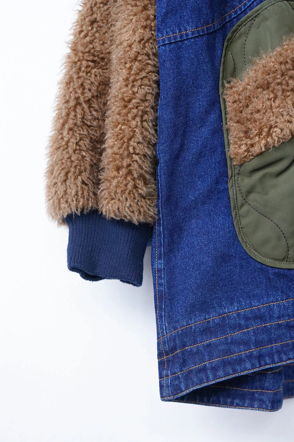 ボアMIXデニムジャケット