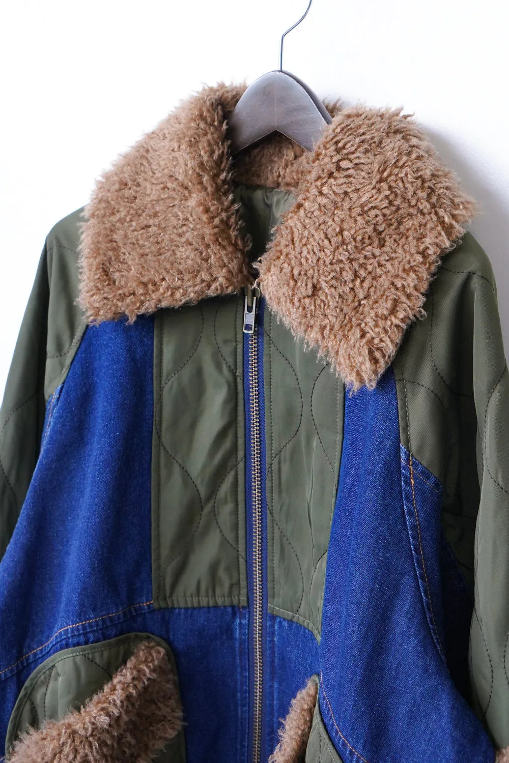 ボアMIXデニムジャケット