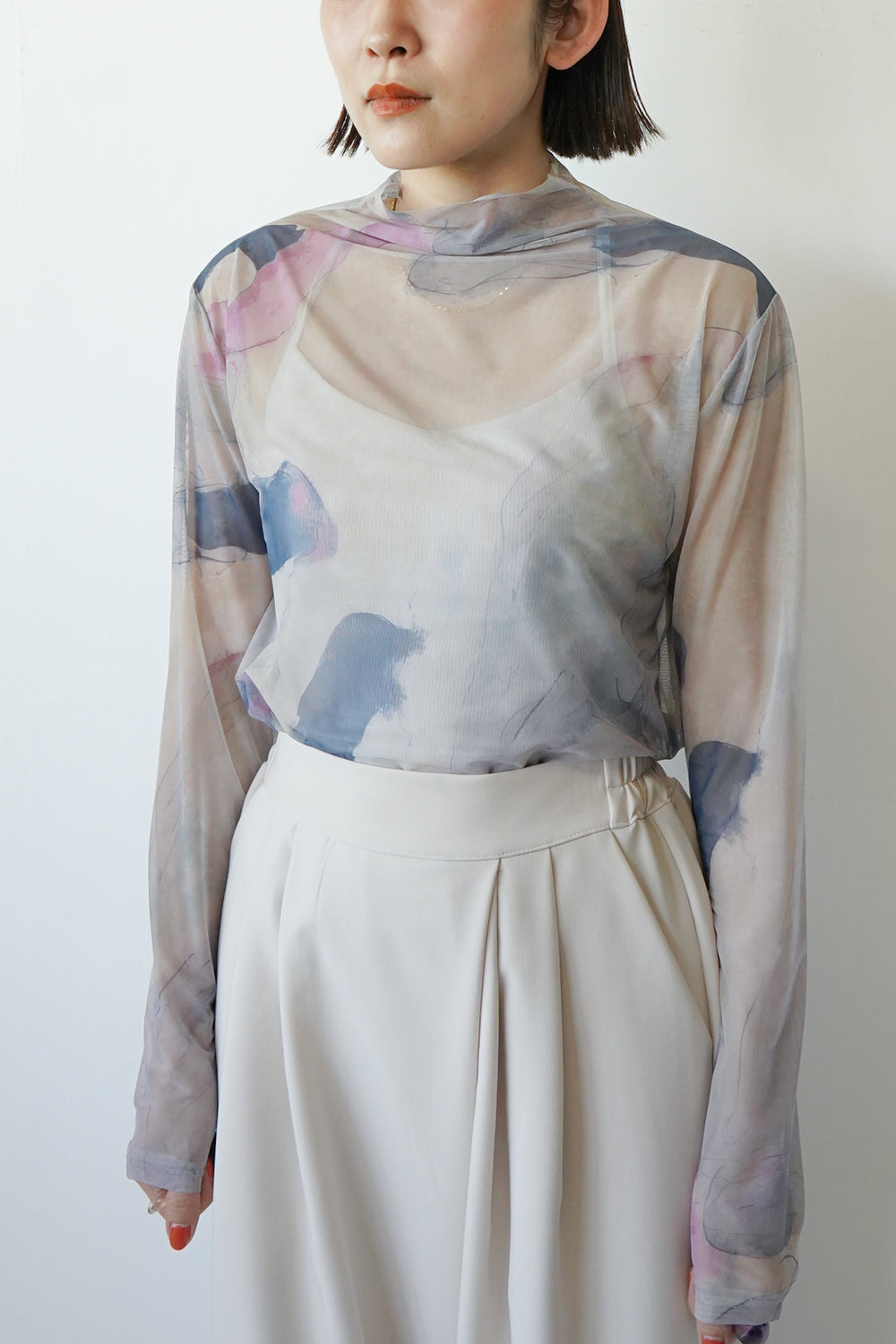 ペイントシアーハイネックカットソー – LILA & CITTA ONLINE SHOP