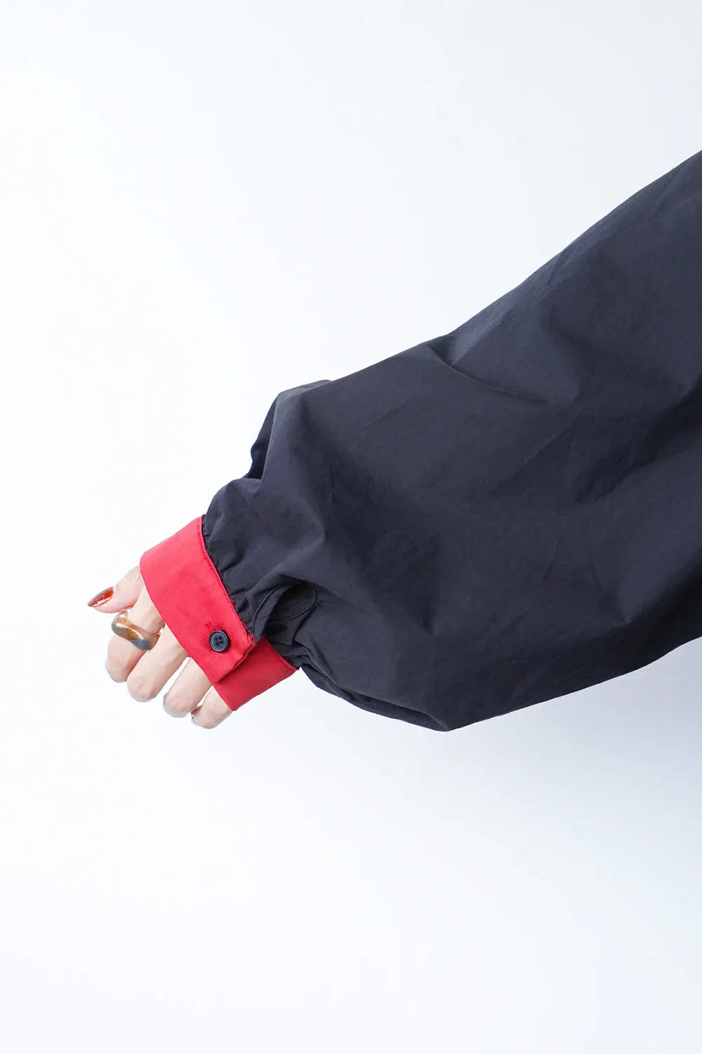 配色ダブルジップパーカ