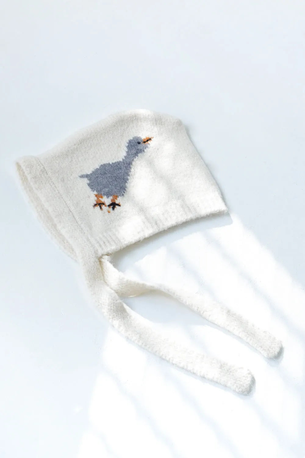 鳥柄ニットカーディガン&フードSET