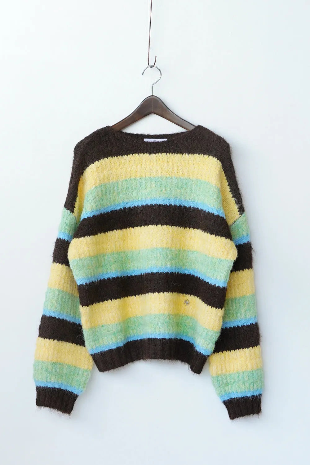 マルチボーダーボリュームニット