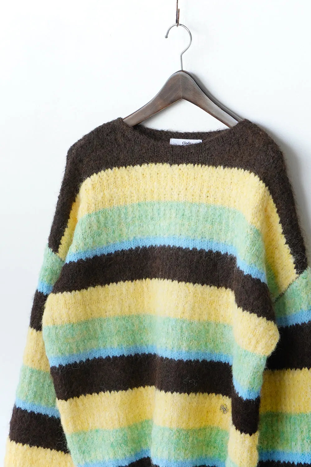 マルチボーダーボリュームニット