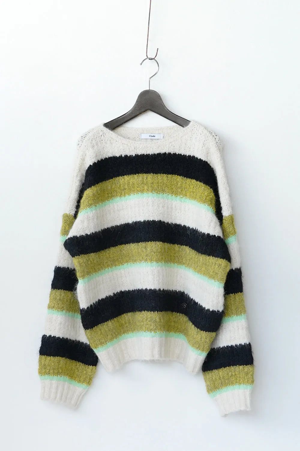 マルチボーダーボリュームニット