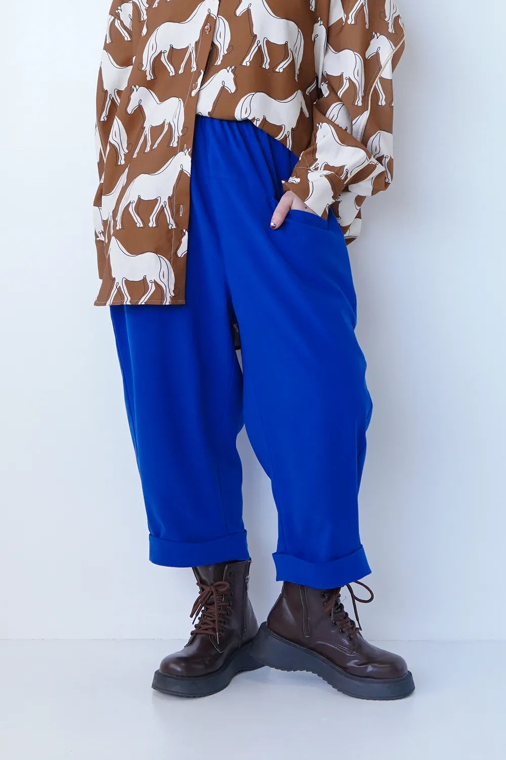 【LILA n’ citta】ヨークポケットストレッチパンツS/Sver