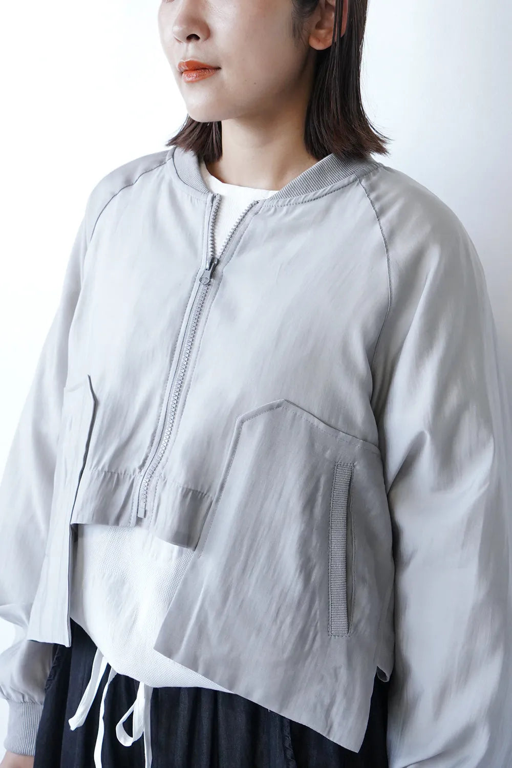 段違いビッグポケットシアーブルゾン
