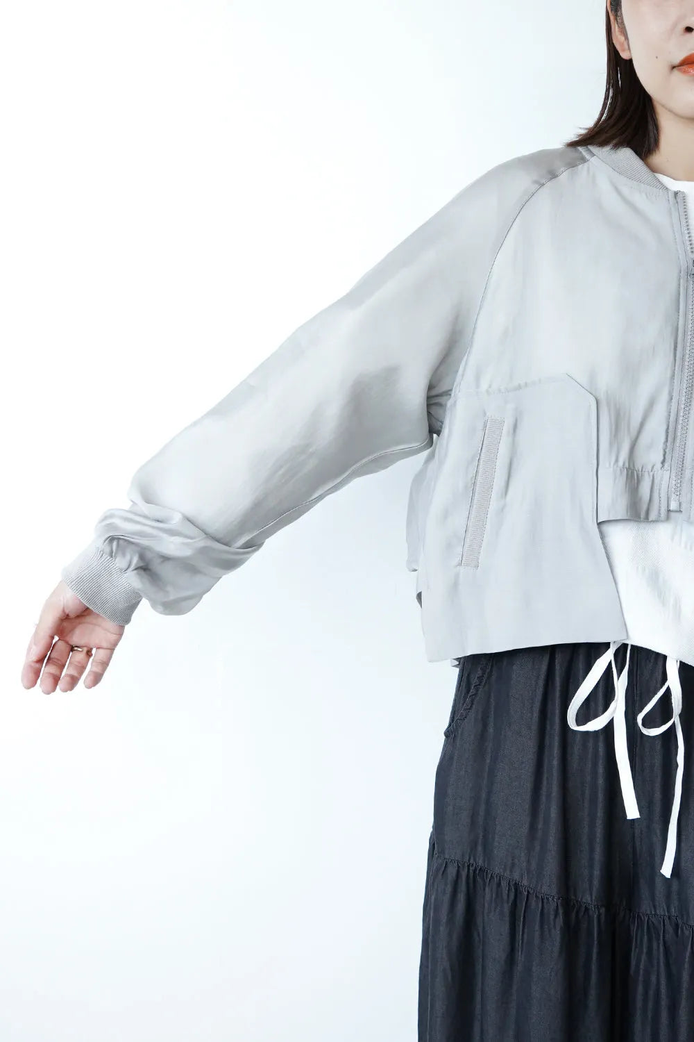 段違いビッグポケットシアーブルゾン