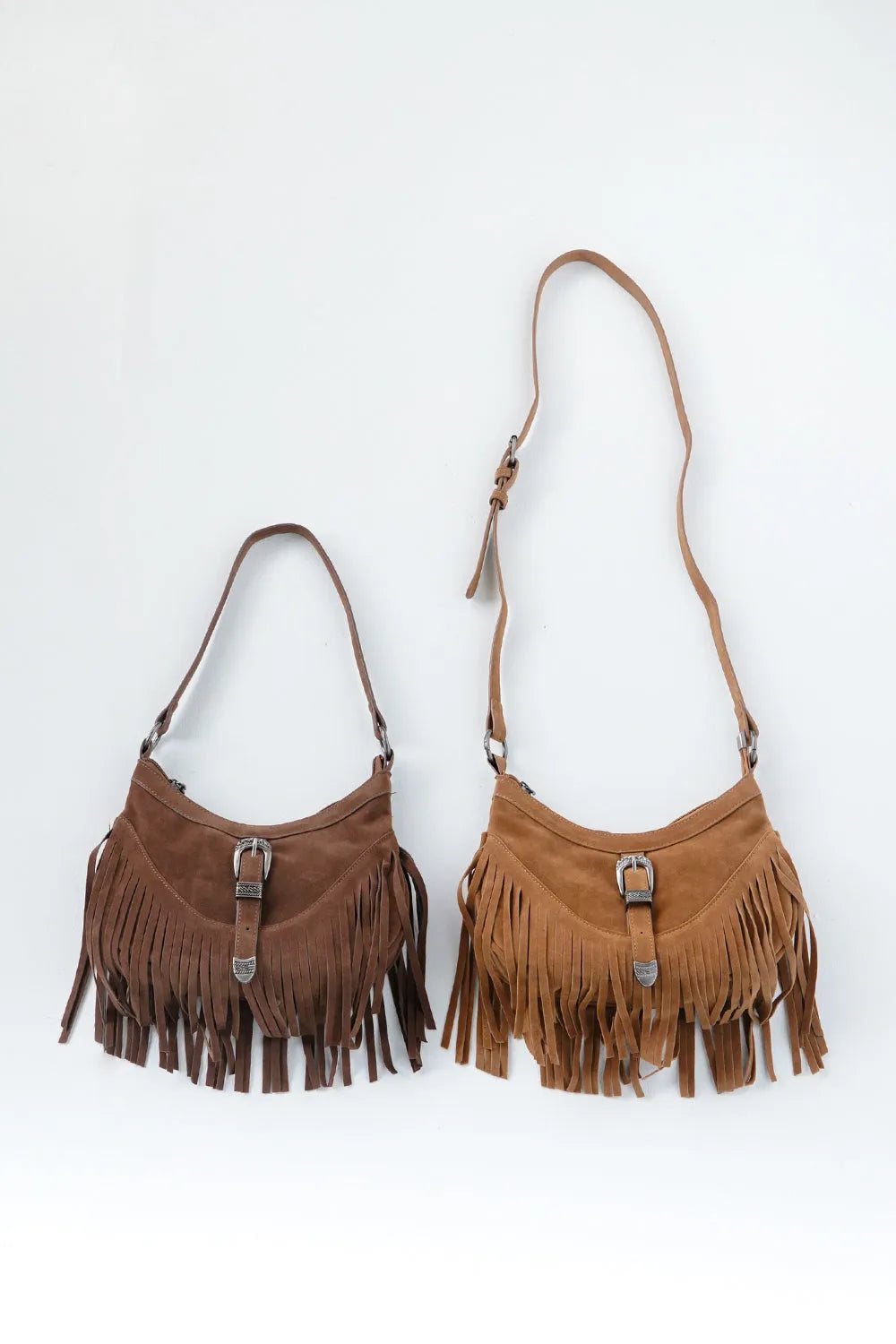 スエードタッセルフリンジバッグ