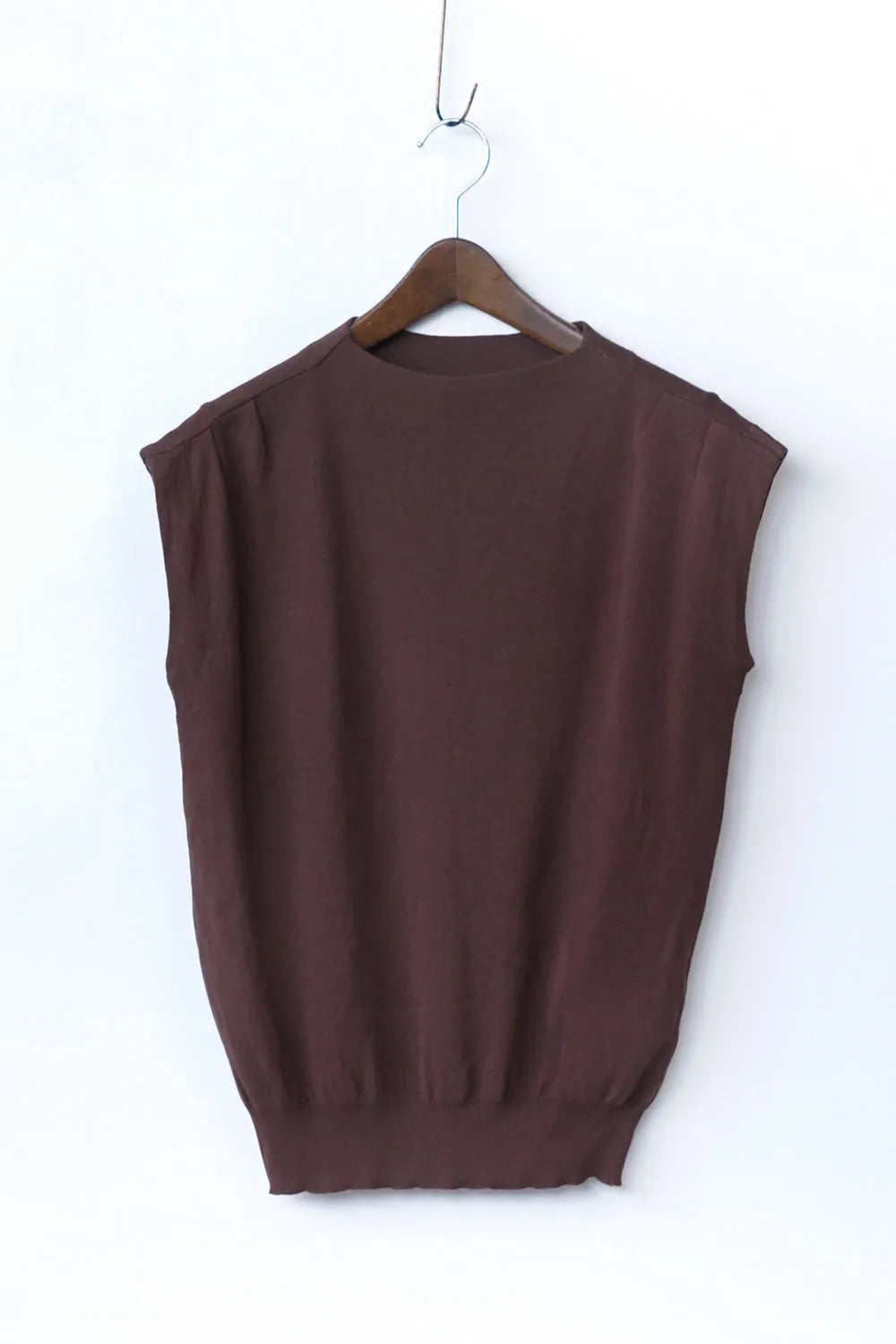 モックネックニットソー