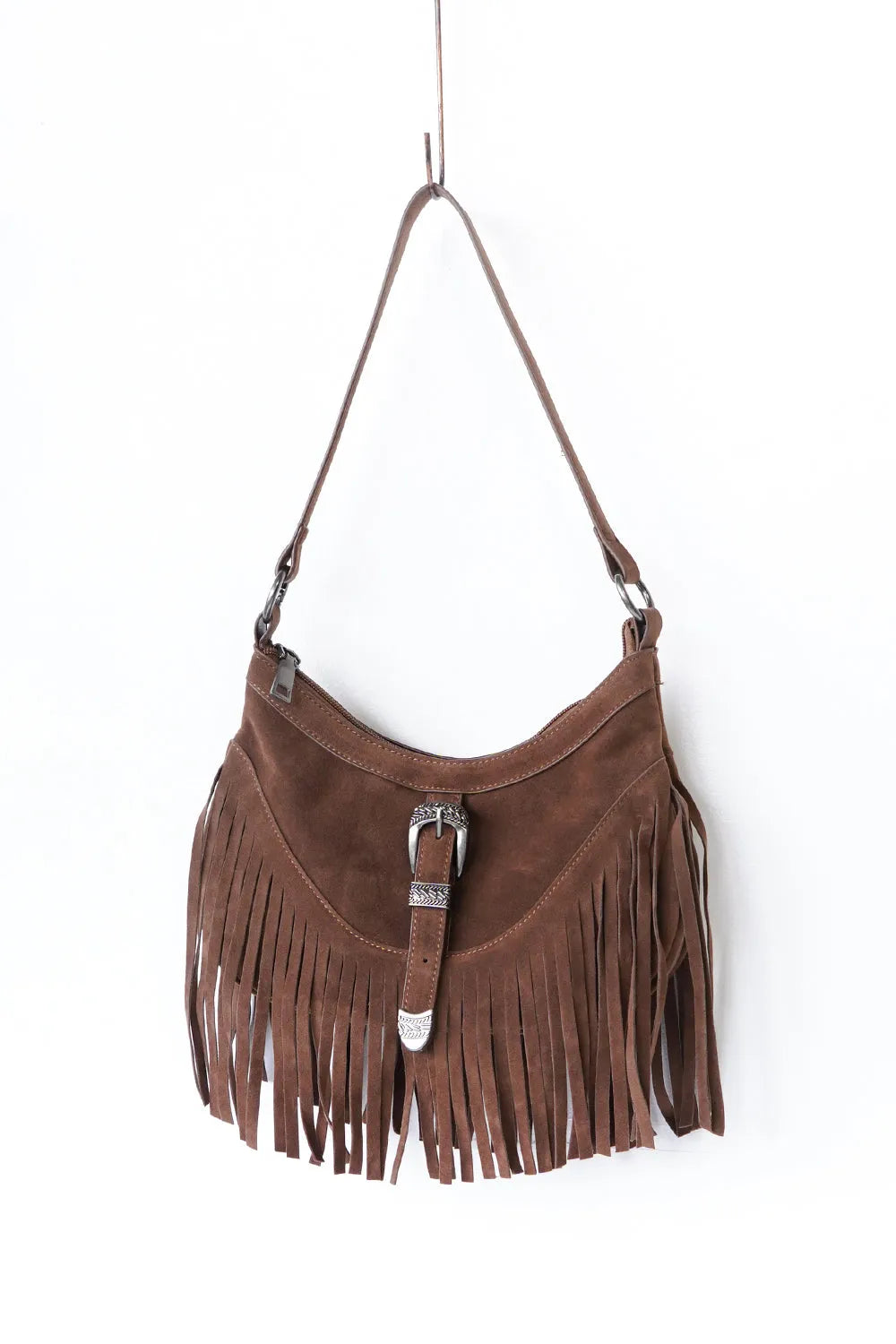 スエードタッセルフリンジバッグ