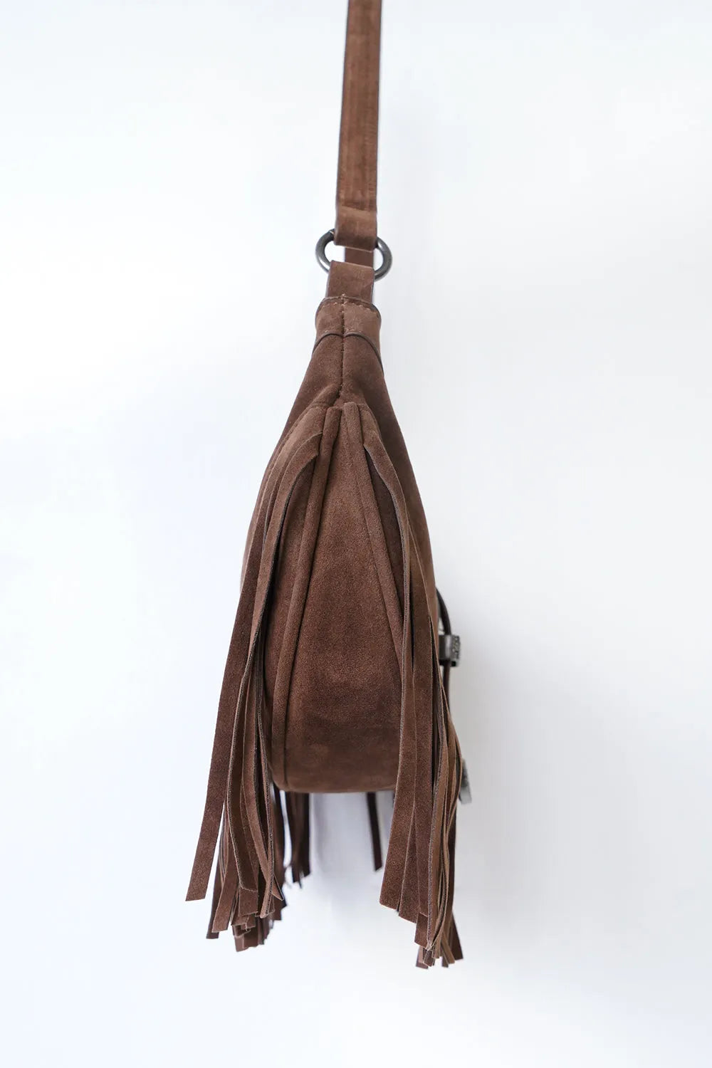 スエードタッセルフリンジバッグ