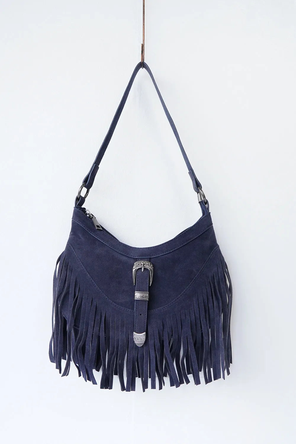 スエードタッセルフリンジバッグ